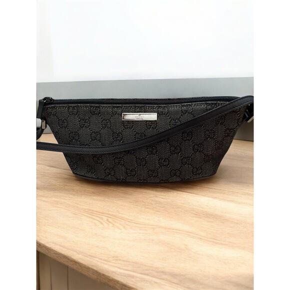 Gucci Black Denim Bagette - Picture 1 of 13